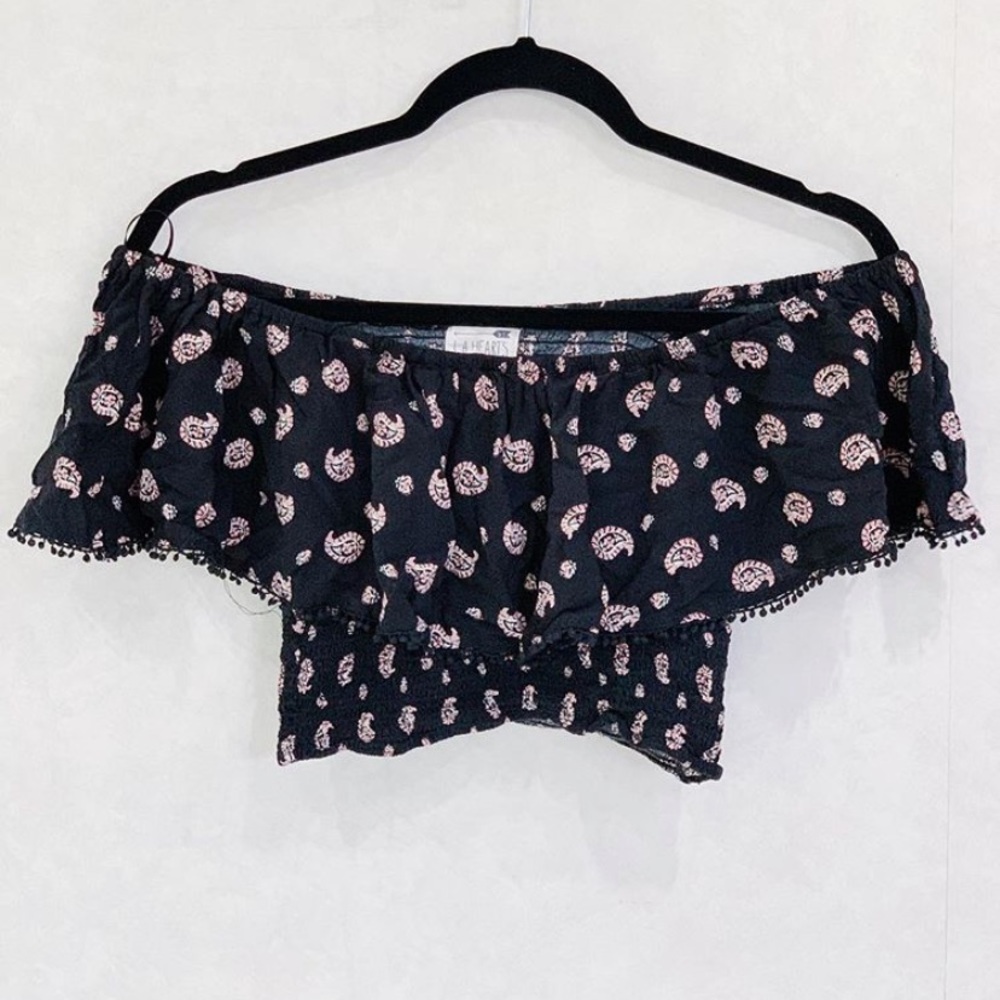 Off the shoulder crop top